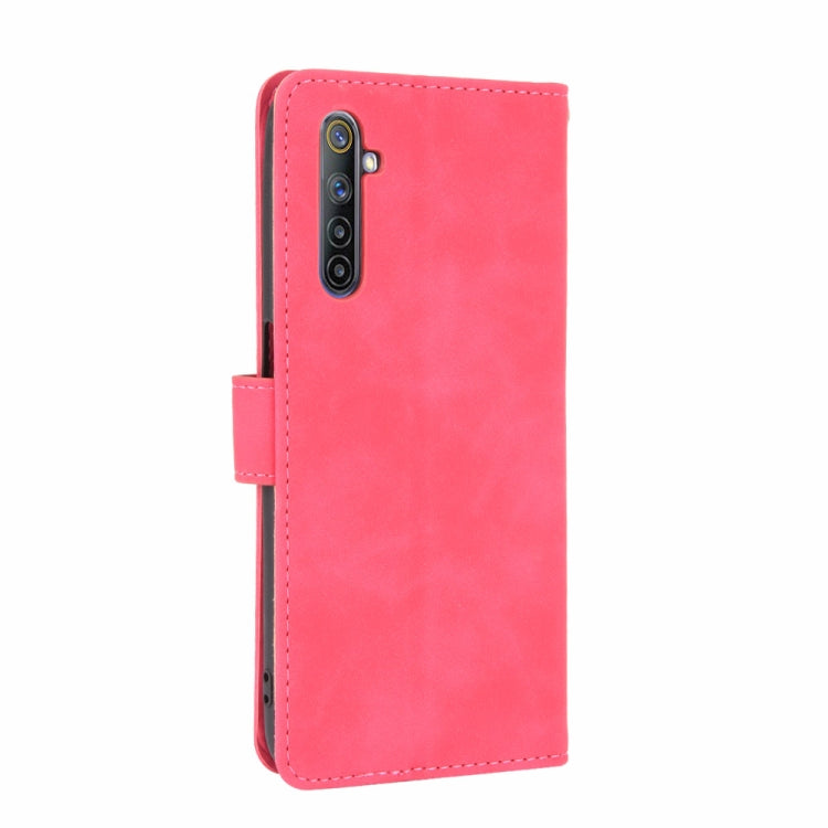 For OPPO Realme 6 Solid Color Skin Feel Magnetic Buckle Horizontal Flip Calf Texture PU Leather Case with Holder & Card Slots & Wallet