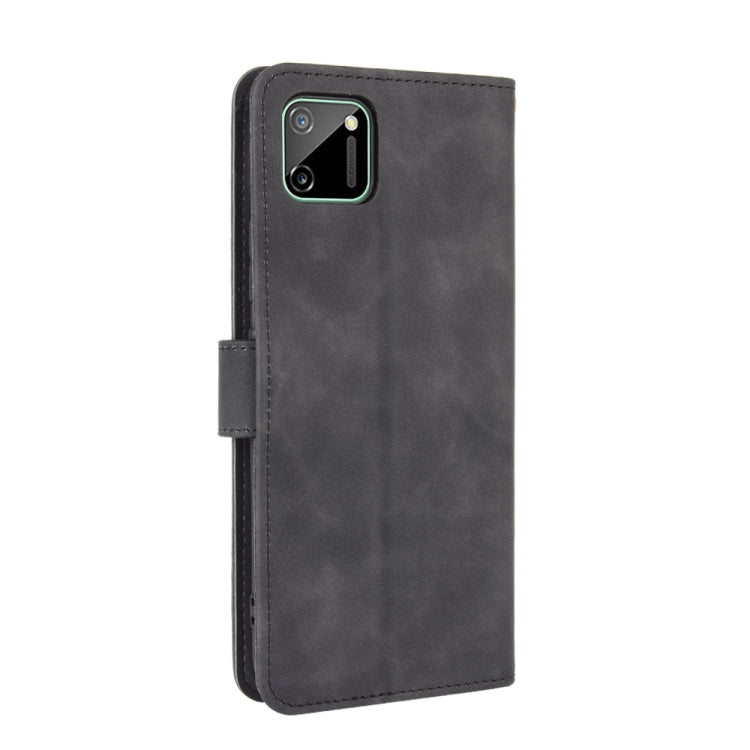 For OPPO Realme C11 Solid Color Skin Feel Magnetic Buckle Horizontal Flip Calf Texture PU Leather Case with Holder & Card Slots & Wallet