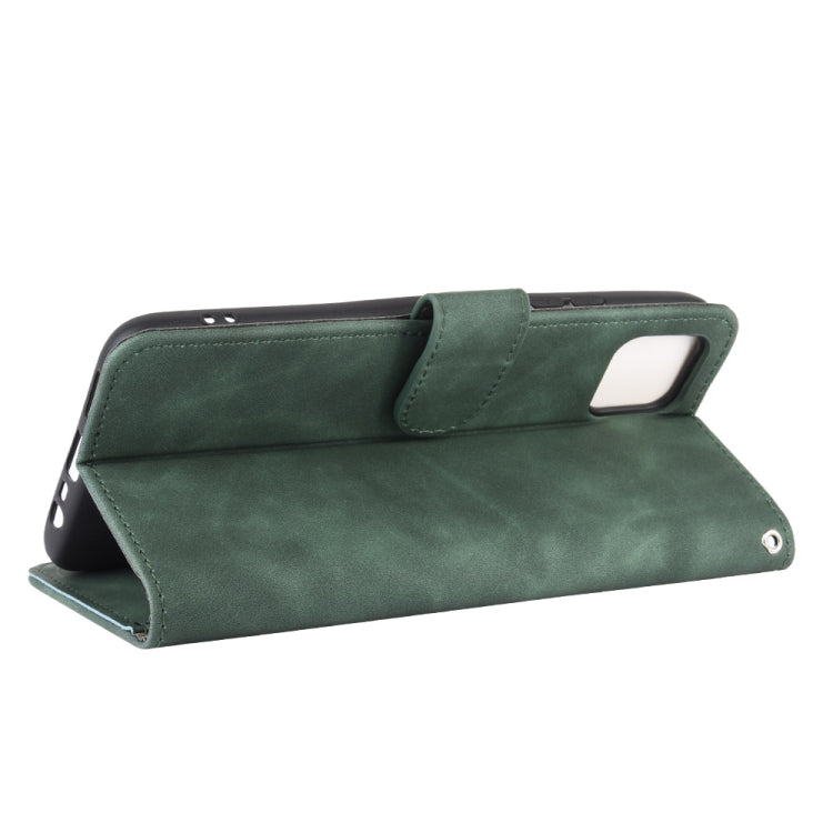 For OPPO Realme C11 Solid Color Skin Feel Magnetic Buckle Horizontal Flip Calf Texture PU Leather Case with Holder & Card Slots & Wallet