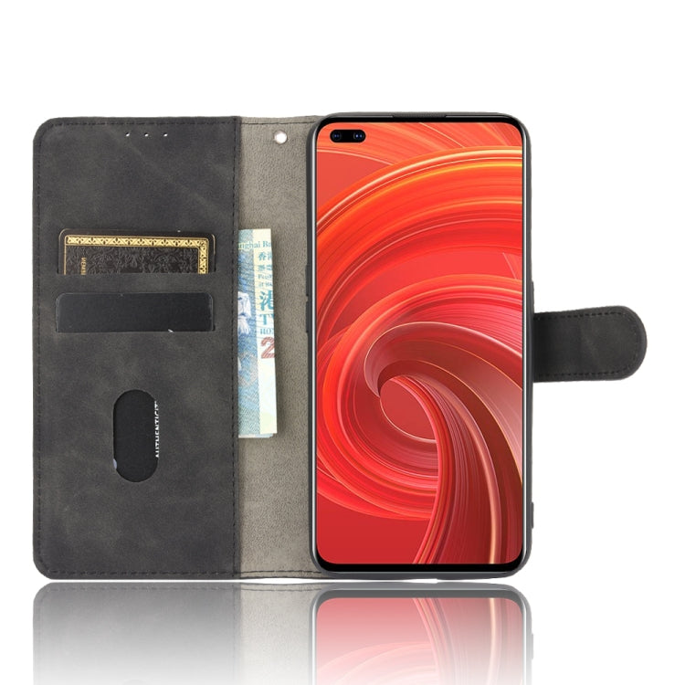 For OPPO Realme X50 Pro / X50 Pro 5G Solid Color Skin Feel Magnetic Buckle Horizontal Flip Calf Texture PU Leather Case with Holder & Card Slots & Wallet