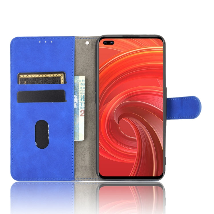 For OPPO Realme X50 Pro / X50 Pro 5G Solid Color Skin Feel Magnetic Buckle Horizontal Flip Calf Texture PU Leather Case with Holder & Card Slots & Wallet