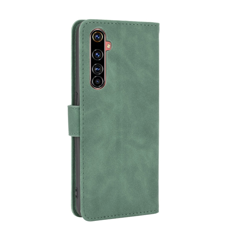 For OPPO Realme X50 Pro / X50 Pro 5G Solid Color Skin Feel Magnetic Buckle Horizontal Flip Calf Texture PU Leather Case with Holder & Card Slots & Wallet