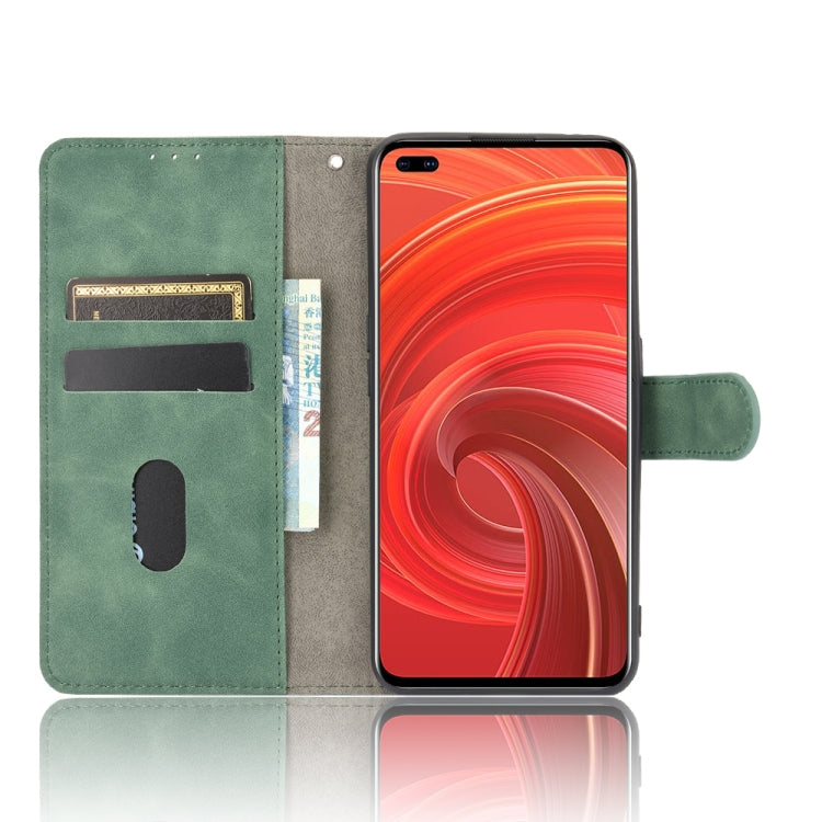 For OPPO Realme X50 Pro / X50 Pro 5G Solid Color Skin Feel Magnetic Buckle Horizontal Flip Calf Texture PU Leather Case with Holder & Card Slots & Wallet