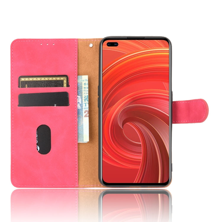 For OPPO Realme X50 Pro / X50 Pro 5G Solid Color Skin Feel Magnetic Buckle Horizontal Flip Calf Texture PU Leather Case with Holder & Card Slots & Wallet
