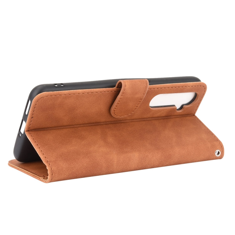 For OPPO Realme X50 Pro / X50 Pro 5G Solid Color Skin Feel Magnetic Buckle Horizontal Flip Calf Texture PU Leather Case with Holder & Card Slots & Wallet