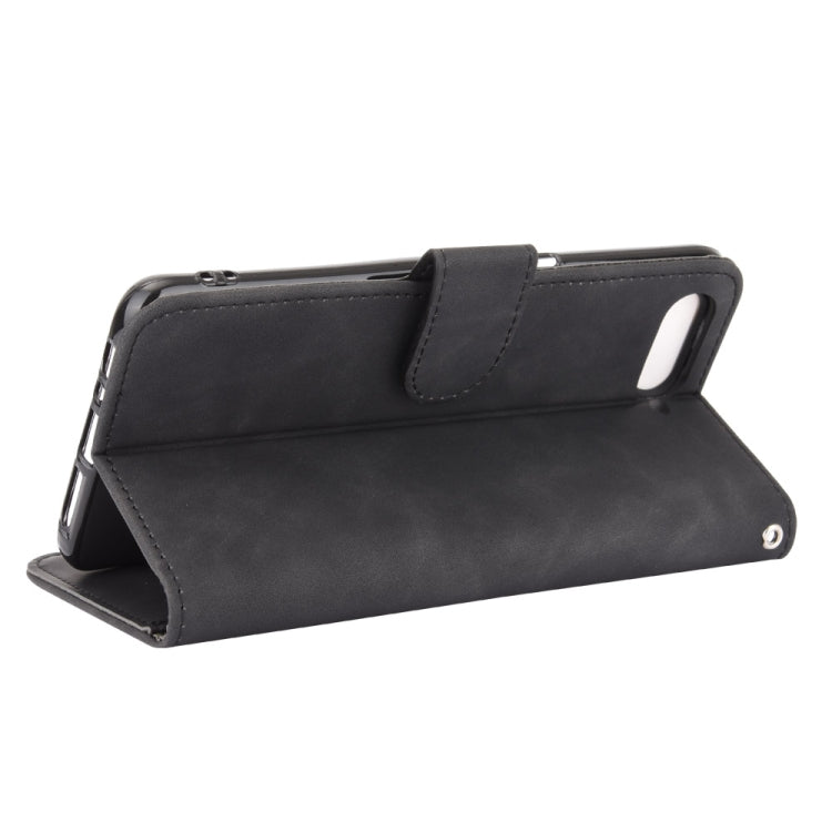 For OPPO Reno A Solid Color Skin Feel Magnetic Buckle Horizontal Flip Calf Texture PU Leather Case with Holder & Card Slots & Wallet