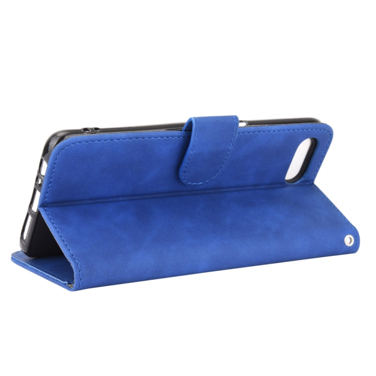 For OPPO Reno A Solid Color Skin Feel Magnetic Buckle Horizontal Flip Calf Texture PU Leather Case with Holder & Card Slots & Wallet