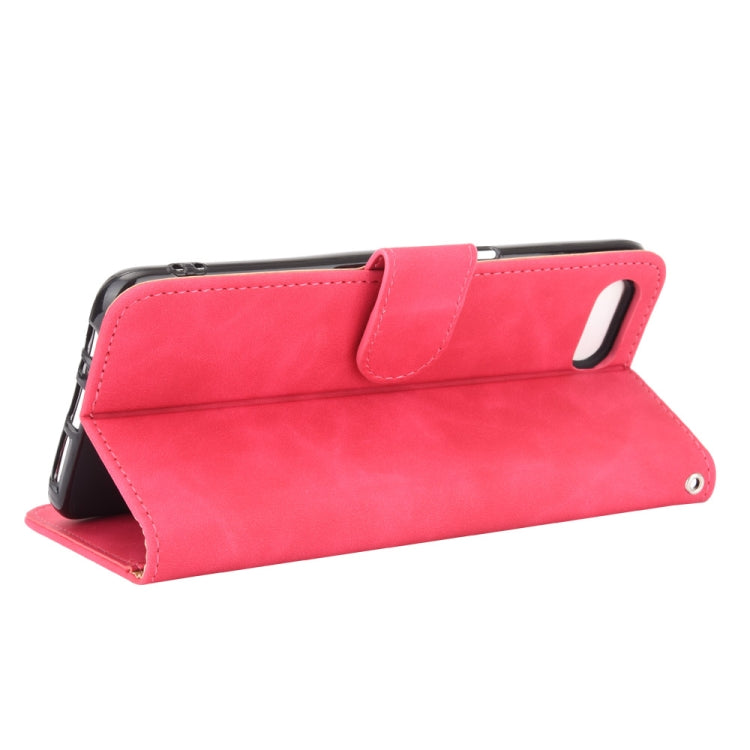 For OPPO Reno A Solid Color Skin Feel Magnetic Buckle Horizontal Flip Calf Texture PU Leather Case with Holder & Card Slots & Wallet