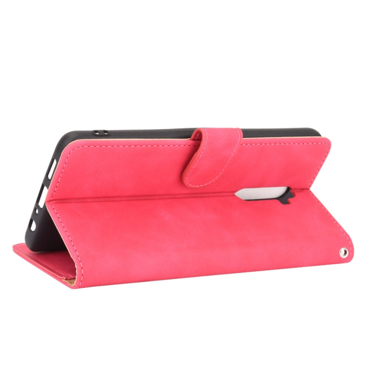 For OPPO Reno Ace / Realme X2 Pro Solid Color Skin Feel Magnetic Buckle Horizontal Flip Calf Texture PU Leather Case with Holder & Card Slots & Wallet