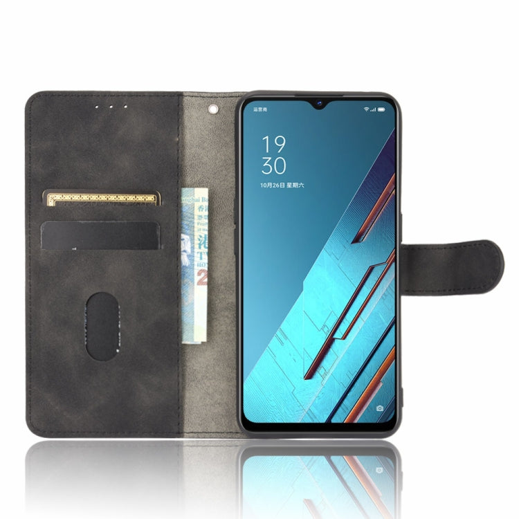 For OPPO Reno3 5G / Find X2 Lite Solid Color Skin Feel Magnetic Buckle Horizontal Flip Calf Texture PU Leather Case with Holder & Card Slots & Wallet