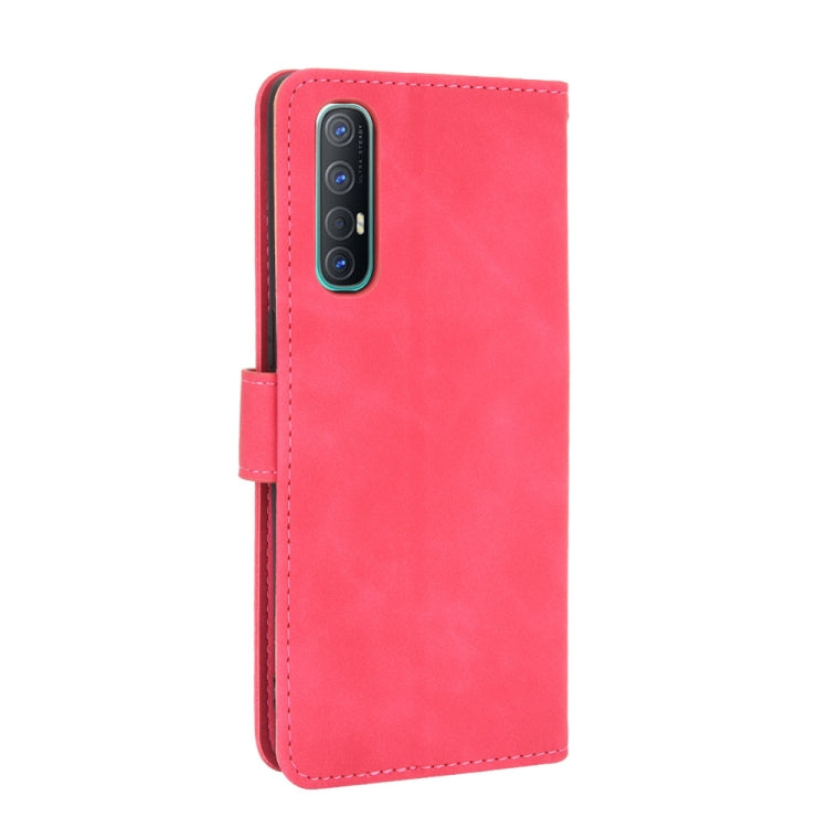 For OPPO Reno3 Pro 5G Solid Color Skin Feel Magnetic Buckle Horizontal Flip Calf Texture PU Leather Case with Holder & Card Slots & Wallet