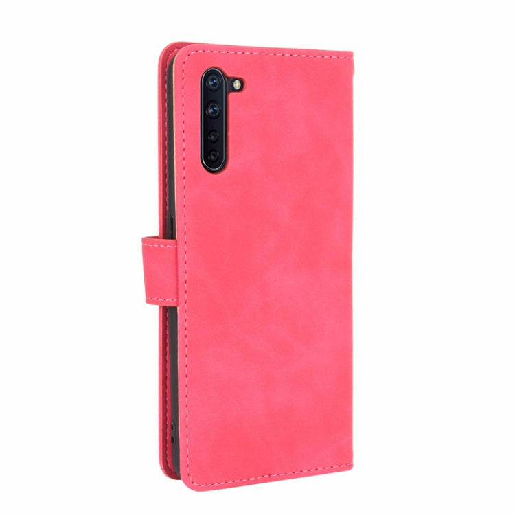 For OPPO Reno3 A(Japanese Version) Solid Color Skin Feel Magnetic Buckle Horizontal Flip Calf Texture PU Leather Case with Holder & Card Slots & Wallet