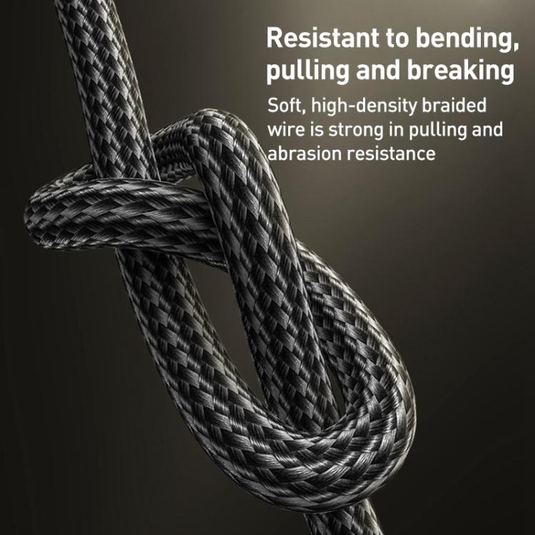 Yesido 3A USB to Type-C Fast Charging Cable, Length:3m - Black