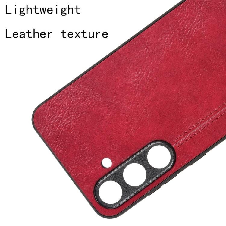 For Samsung Galaxy S25 5G Cow Pattern Sewing Back Cover Phone Case