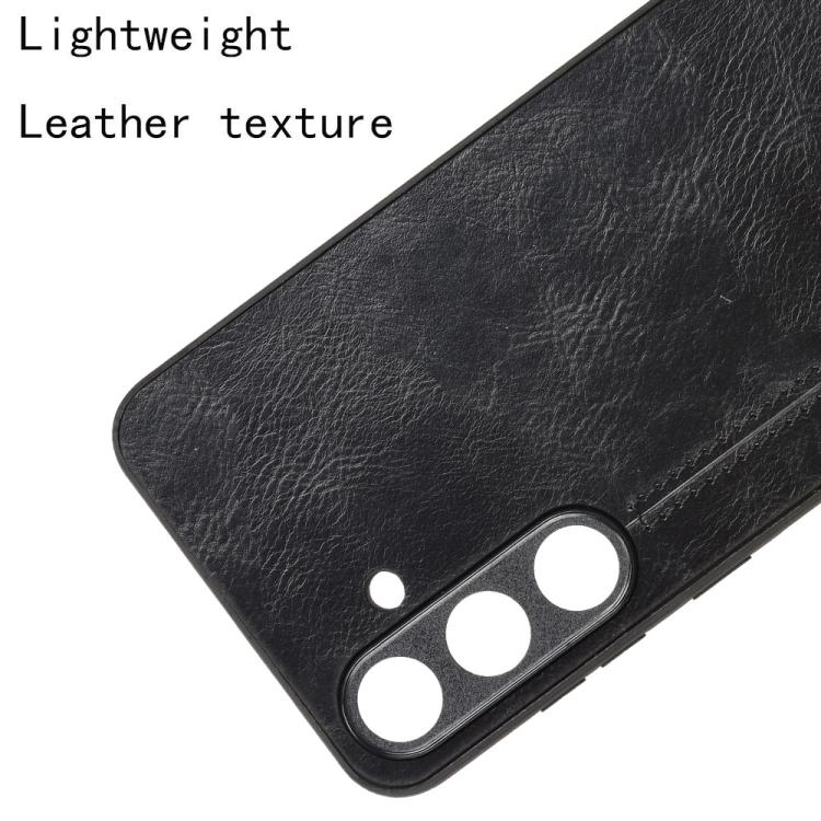 For Samsung Galaxy S25+ 5G Cow Pattern Sewing Back Cover Phone Case