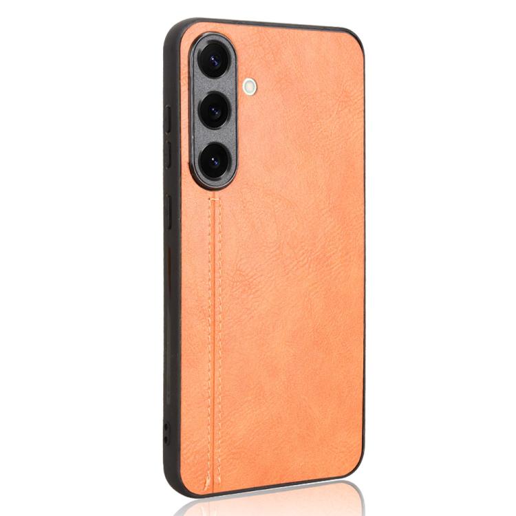 For Samsung Galaxy S25+ 5G Cow Pattern Sewing Back Cover Phone Case