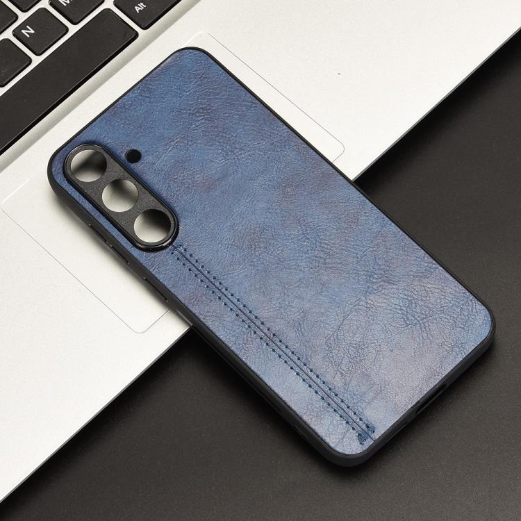 For Samsung Galaxy S25+ 5G Cow Pattern Sewing Back Cover Phone Case