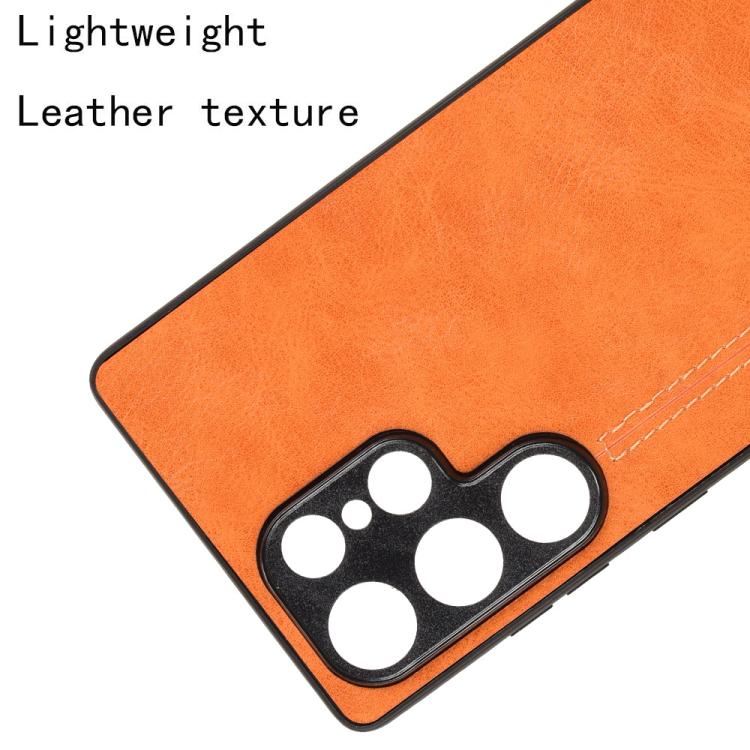 For Samsung Galaxy S25 Ultra 5G Cow Pattern Sewing Back Cover Phone Case