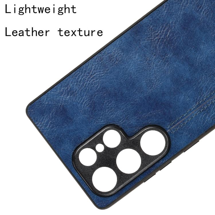 For Samsung Galaxy S25 Ultra 5G Cow Pattern Sewing Back Cover Phone Case
