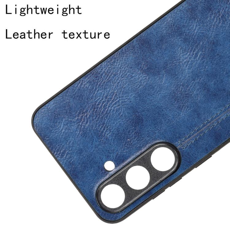 For Samsung Galaxy S25 5G Cow Pattern Sewing Card Bag Phone Case