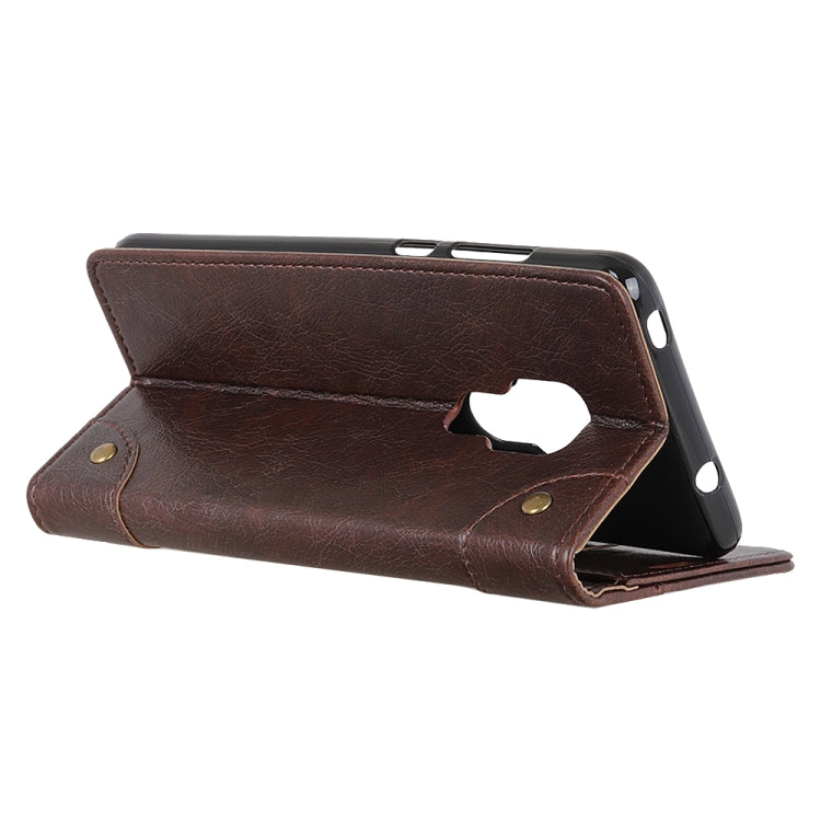 For Motorola Moto G9 Play Copper Buckle Nappa Texture Horizontal Flip Leather Case with Holder & Card Slots & Wallet