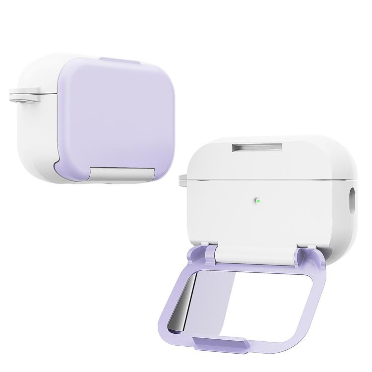 For AirPods Pro Mirror Stand Silicone Earphones Protective Case
