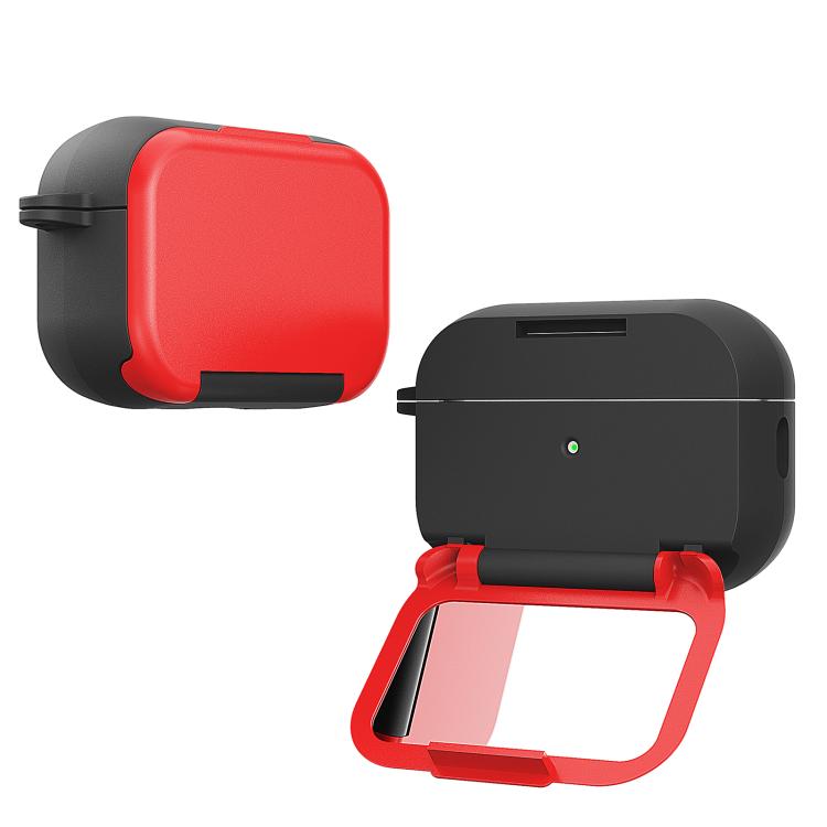 For AirPods Pro 2 Mirror Stand Silicone Earphones Protective Case