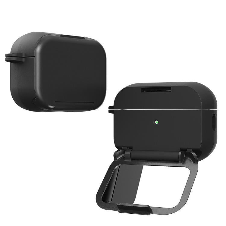 For AirPods 4 Mirror Stand Silicone Earphones Protective Case