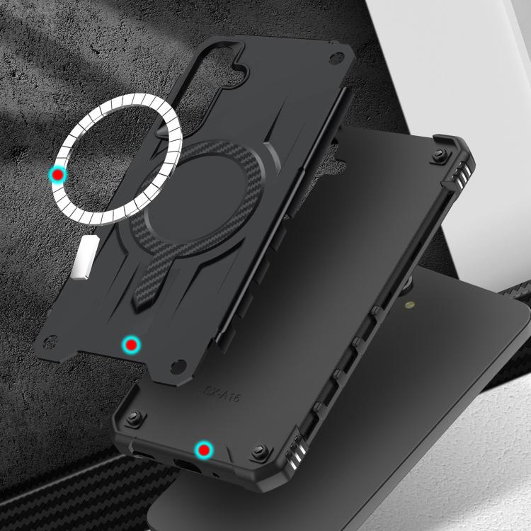 For Samsung Galaxy A15 5G / 4G Straship MagSafe TPU Hybrid PC Phone Case