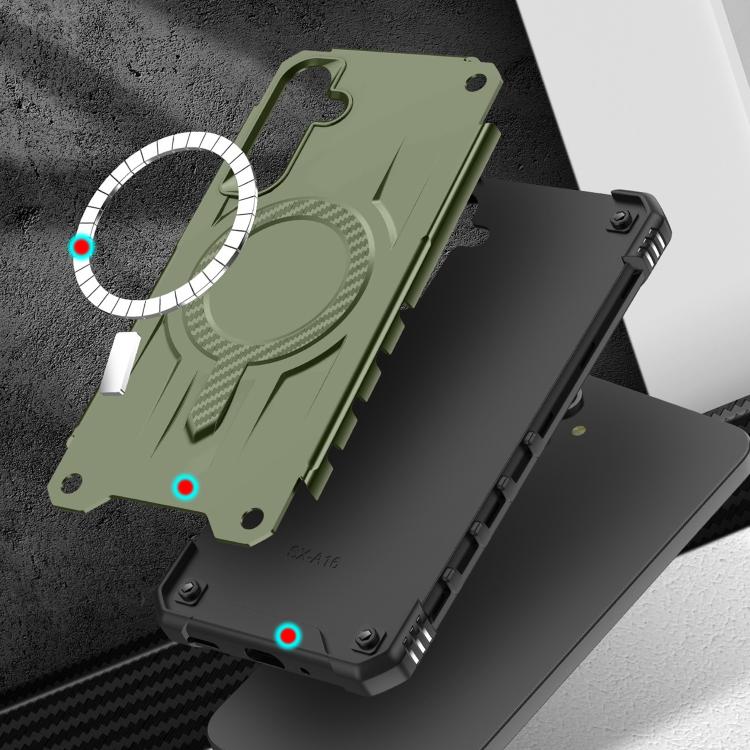 For Samsung Galaxy A15 5G / 4G Straship MagSafe TPU Hybrid PC Phone Case
