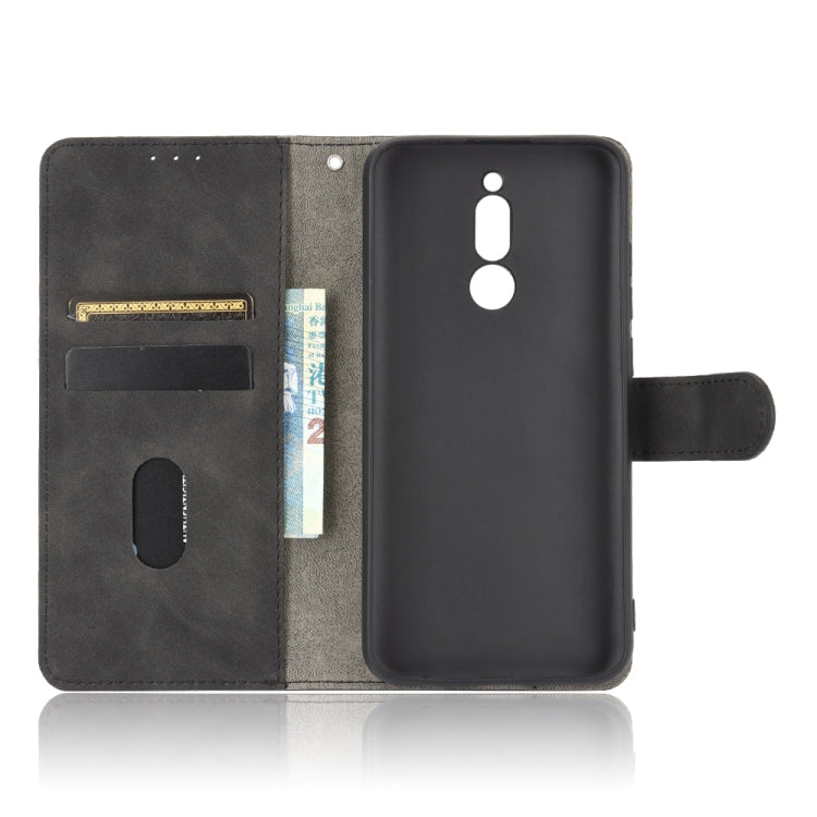 For Xiaomi Redmi 8 Solid Color Skin Feel Magnetic Buckle Horizontal Flip Calf Texture PU Leather Case with Holder & Card Slots & Wallet
