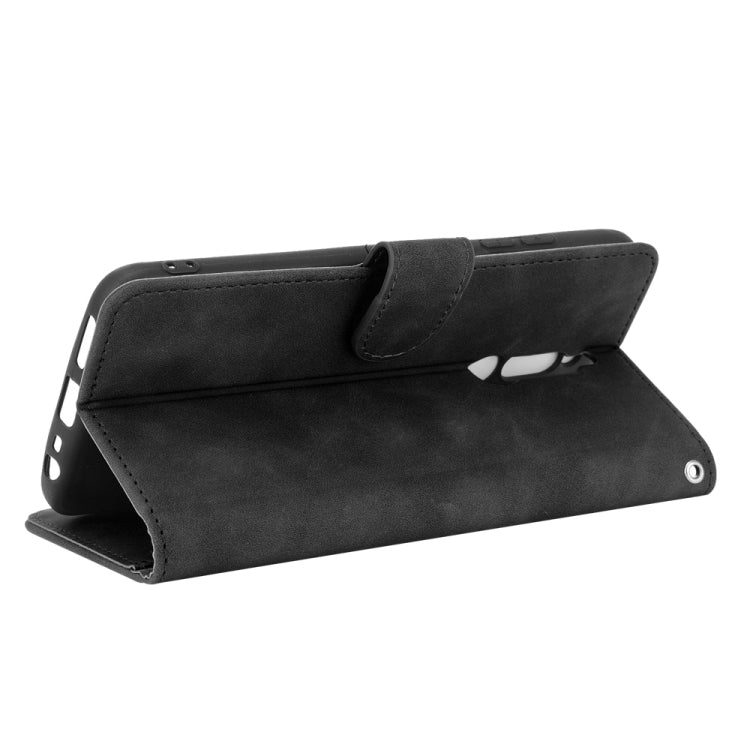 For Xiaomi Redmi 8 Solid Color Skin Feel Magnetic Buckle Horizontal Flip Calf Texture PU Leather Case with Holder & Card Slots & Wallet