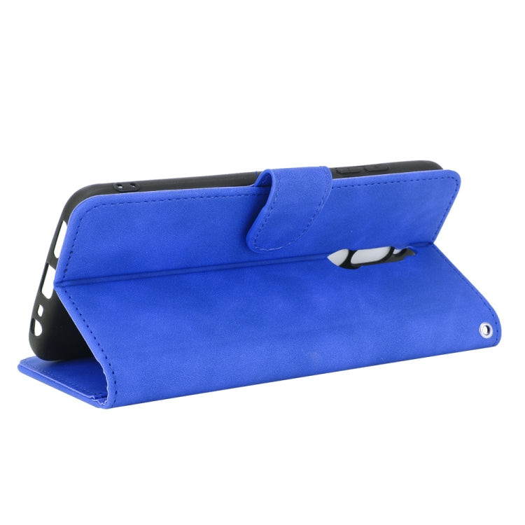 For Xiaomi Redmi 8 Solid Color Skin Feel Magnetic Buckle Horizontal Flip Calf Texture PU Leather Case with Holder & Card Slots & Wallet