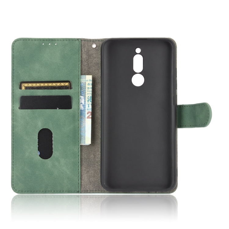 For Xiaomi Redmi 8 Solid Color Skin Feel Magnetic Buckle Horizontal Flip Calf Texture PU Leather Case with Holder & Card Slots & Wallet