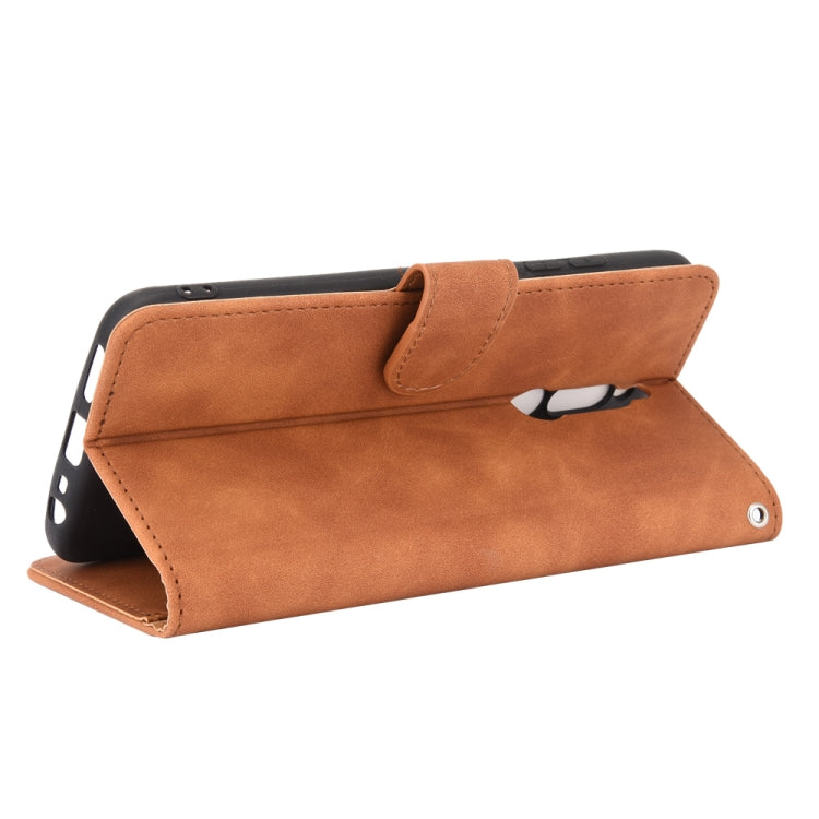 For Xiaomi Redmi 8 Solid Color Skin Feel Magnetic Buckle Horizontal Flip Calf Texture PU Leather Case with Holder & Card Slots & Wallet