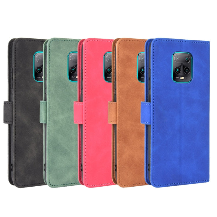 For Xiaomi Redmi 10X & 10X Pro 5G Solid Color Skin Feel Magnetic Buckle Horizontal Flip Calf Texture PU Leather Case with Holder & Card Slots & Wallet