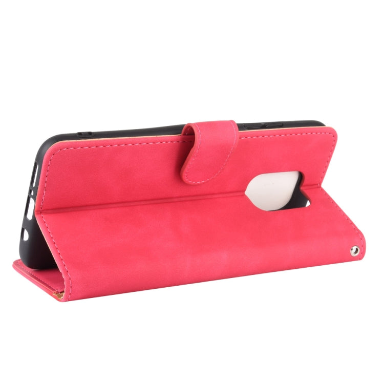 For Xiaomi Redmi 10X & 10X Pro 5G Solid Color Skin Feel Magnetic Buckle Horizontal Flip Calf Texture PU Leather Case with Holder & Card Slots & Wallet