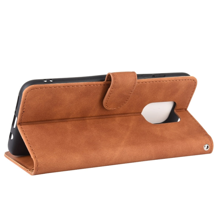 For Xiaomi Redmi 10X & 10X Pro 5G Solid Color Skin Feel Magnetic Buckle Horizontal Flip Calf Texture PU Leather Case with Holder & Card Slots & Wallet
