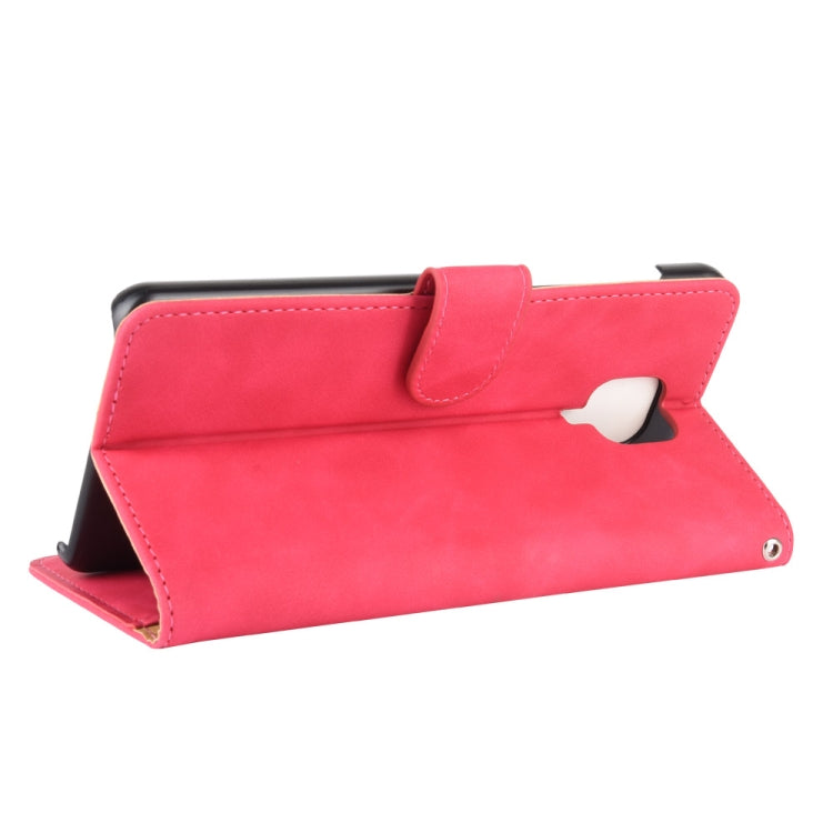 For Xiaomi Redmi Note 9S Solid Color Skin Feel Magnetic Buckle Horizontal Flip Calf Texture PU Leather Case with Holder & Card Slots & Wallet