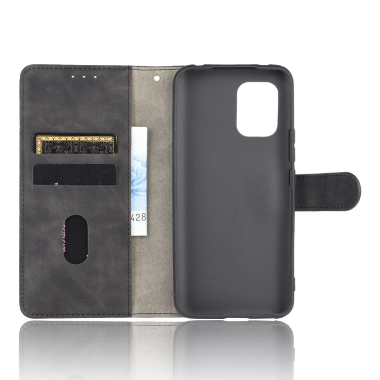 For Xiaomi Mi 10 Lite Solid Color Skin Feel Magnetic Buckle Horizontal Flip Calf Texture PU Leather Case with Holder & Card Slots & Wallet