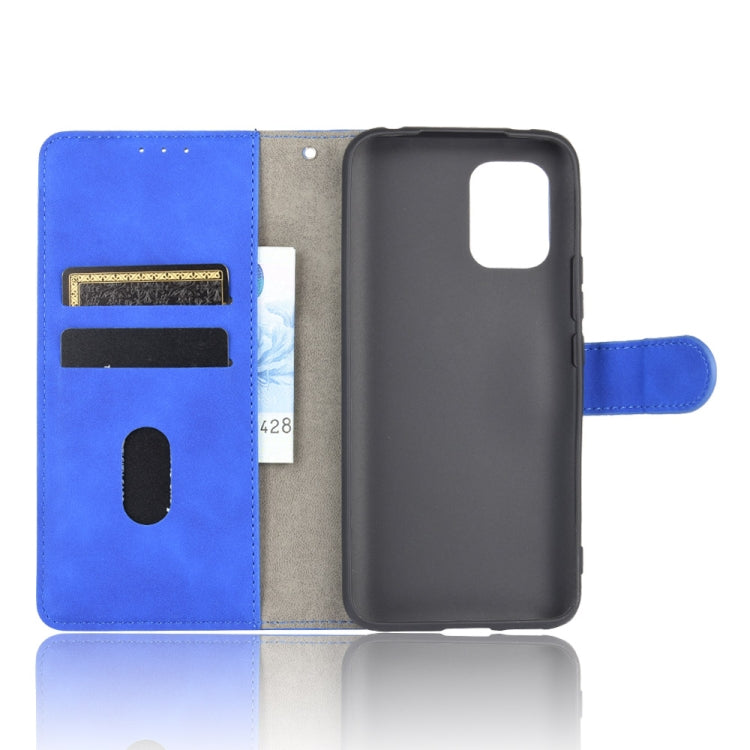 For Xiaomi Mi 10 Lite Solid Color Skin Feel Magnetic Buckle Horizontal Flip Calf Texture PU Leather Case with Holder & Card Slots & Wallet