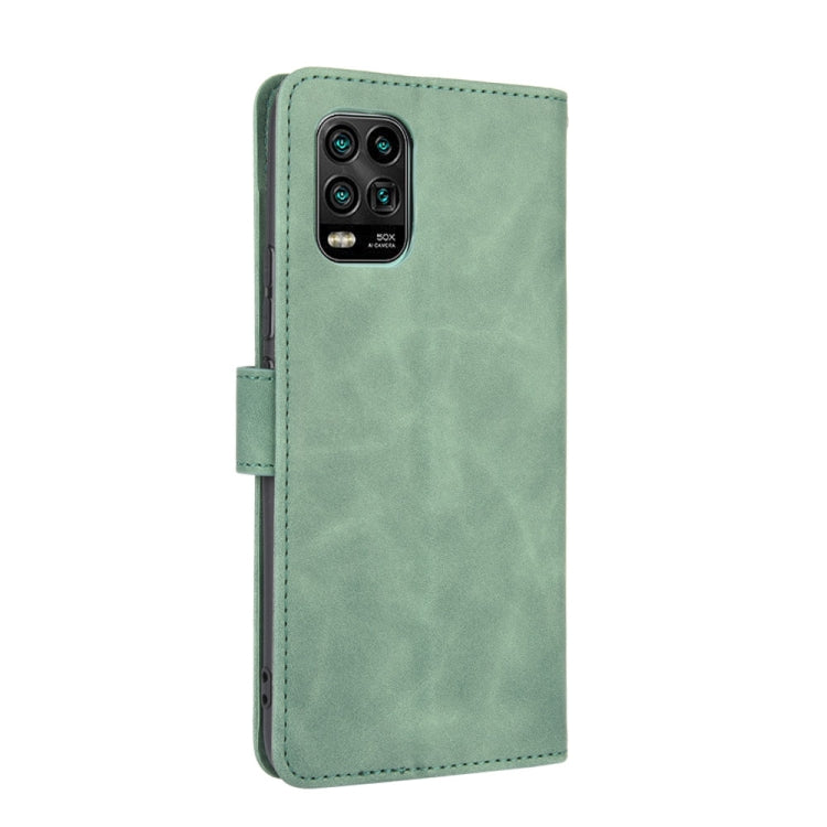 For Xiaomi Mi 10 Lite Solid Color Skin Feel Magnetic Buckle Horizontal Flip Calf Texture PU Leather Case with Holder & Card Slots & Wallet