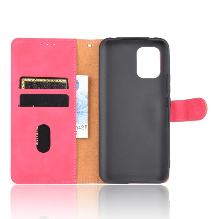 For Xiaomi Mi 10 Lite Solid Color Skin Feel Magnetic Buckle Horizontal Flip Calf Texture PU Leather Case with Holder & Card Slots & Wallet