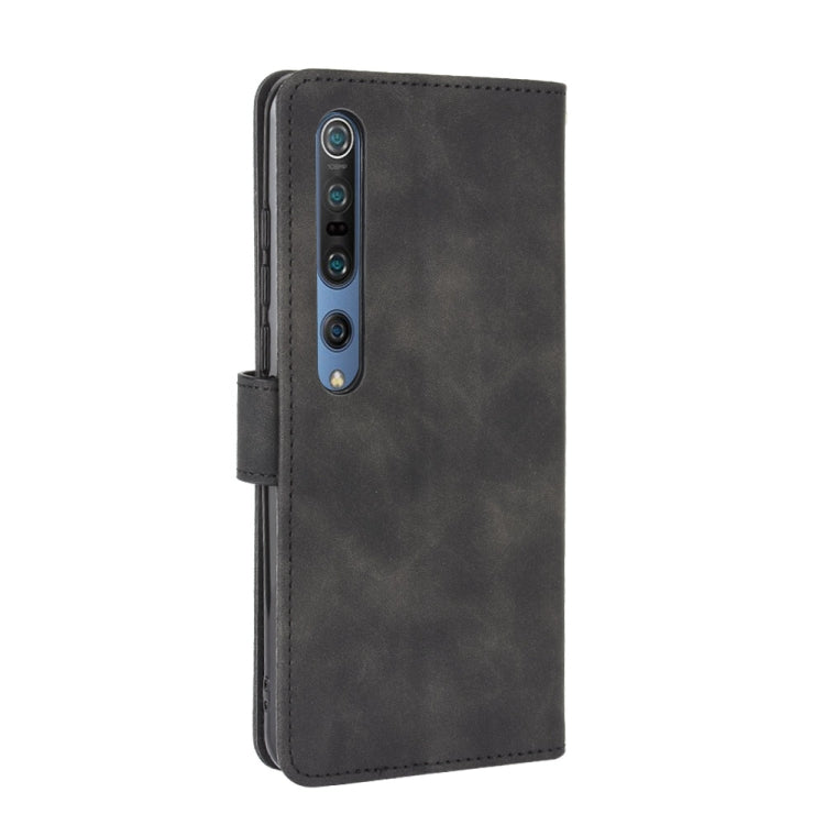 For Xiaomi Mi 10 Pro Solid Color Skin Feel Magnetic Buckle Horizontal Flip Calf Texture PU Leather Case with Holder & Card Slots & Wallet