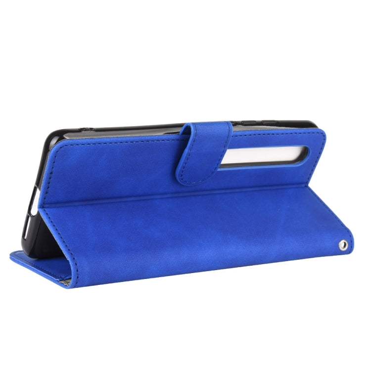 For Xiaomi Mi 10 Pro Solid Color Skin Feel Magnetic Buckle Horizontal Flip Calf Texture PU Leather Case with Holder & Card Slots & Wallet