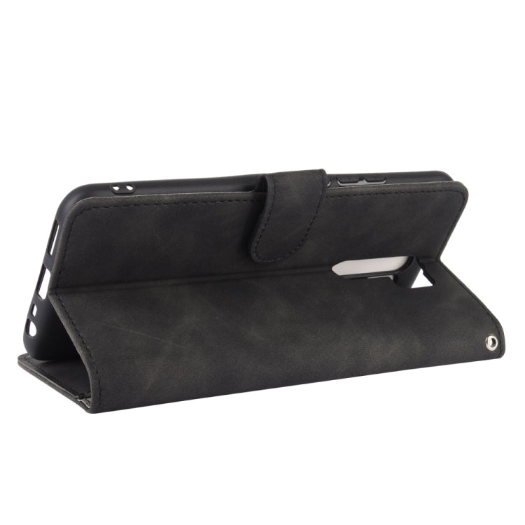 For Xiaomi Redmi 9 Solid Color Skin Feel Magnetic Buckle Horizontal Flip Calf Texture PU Leather Case with Holder & Card Slots & Wallet