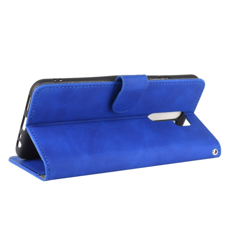 For Xiaomi Redmi 9 Solid Color Skin Feel Magnetic Buckle Horizontal Flip Calf Texture PU Leather Case with Holder & Card Slots & Wallet
