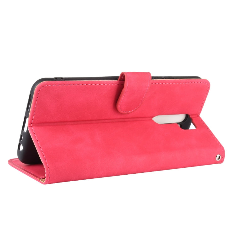 For Xiaomi Redmi 9 Solid Color Skin Feel Magnetic Buckle Horizontal Flip Calf Texture PU Leather Case with Holder & Card Slots & Wallet