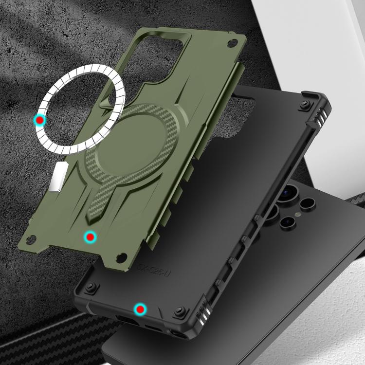 For Samsung Galaxy S23 Ultra 5G Straship MagSafe TPU Hybrid PC Phone Case