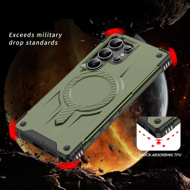 For Samsung Galaxy S25 Ultra 5G Straship MagSafe TPU Hybrid PC Phone Case
